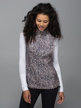 LULULEMON Pack-It Vest Women's Vest Size 8 Color Ace Spot Grain Black